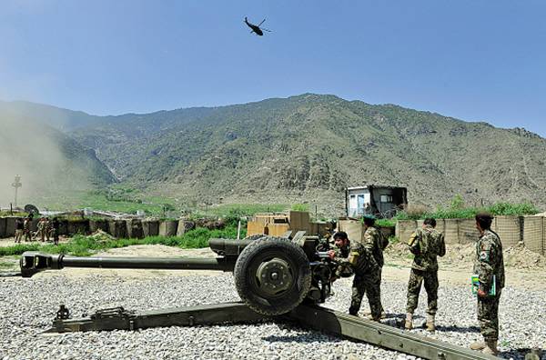 一场清剿阿富汗塔利班武装分子的战斗